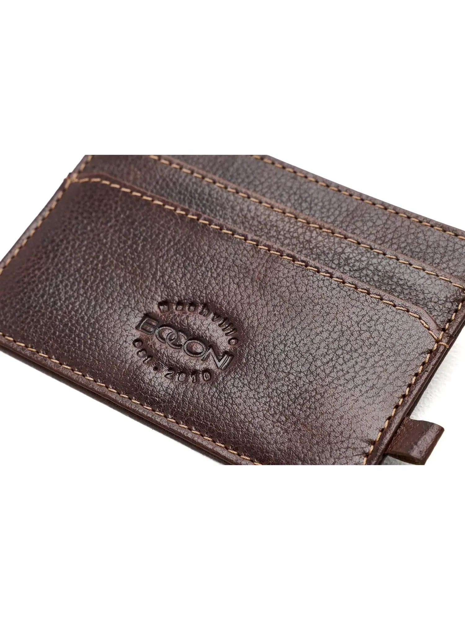 Кожаная визитница с удостоверением Leather ID Card Case Boconi Bags And Leather — изображение 3 из 4, коричневый