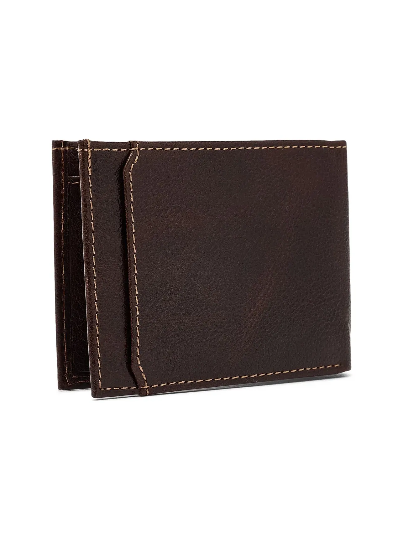 Кожаный бифолд-кошелек Bifold Leather Wallet Boconi Bags And Leather — изображение 2 из 5, коричневый