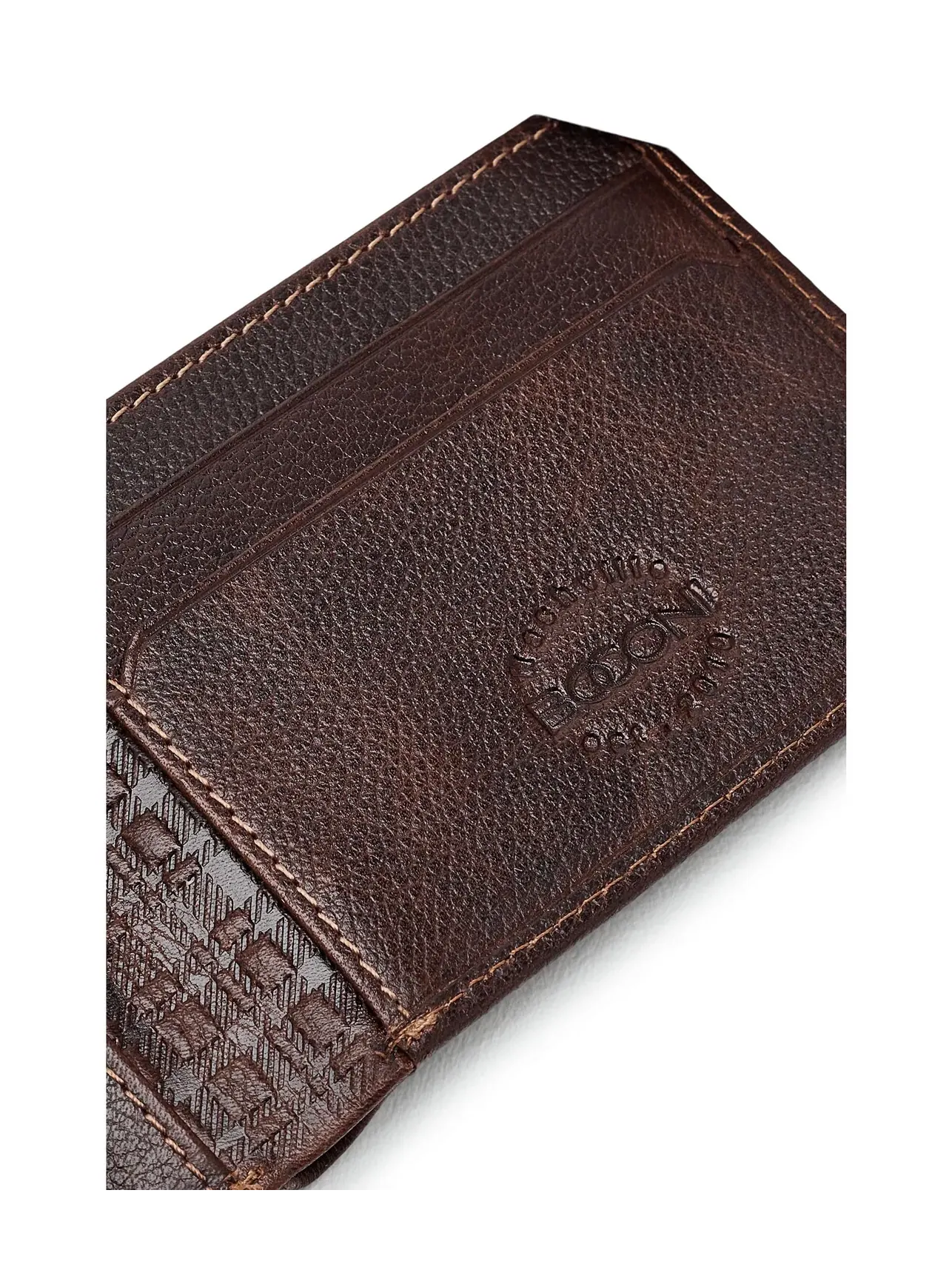 Кожаный бифолд-кошелек Bifold Leather Wallet Boconi Bags And Leather — изображение 4 из 5, коричневый