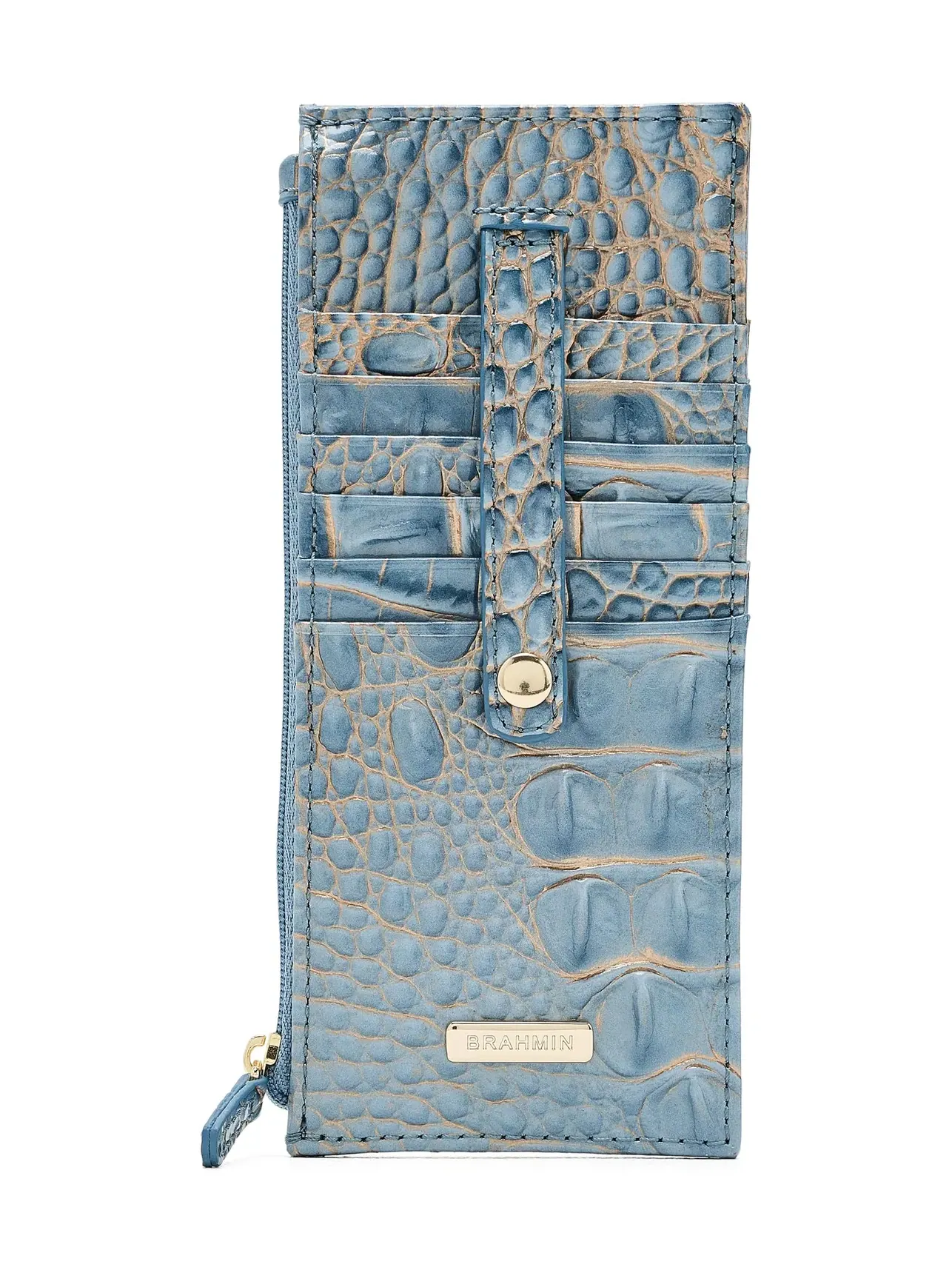 Кошелек для кредитных карт Credit Card Wallet Brahmin — изображение 1 из 5, винтажный индиго
