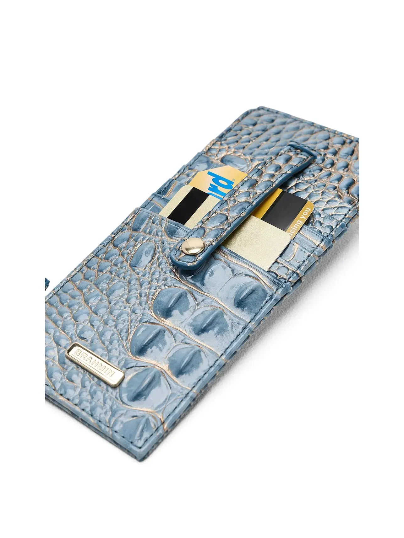 Кошелек для кредитных карт Credit Card Wallet Brahmin — изображение 3 из 5, винтажный индиго