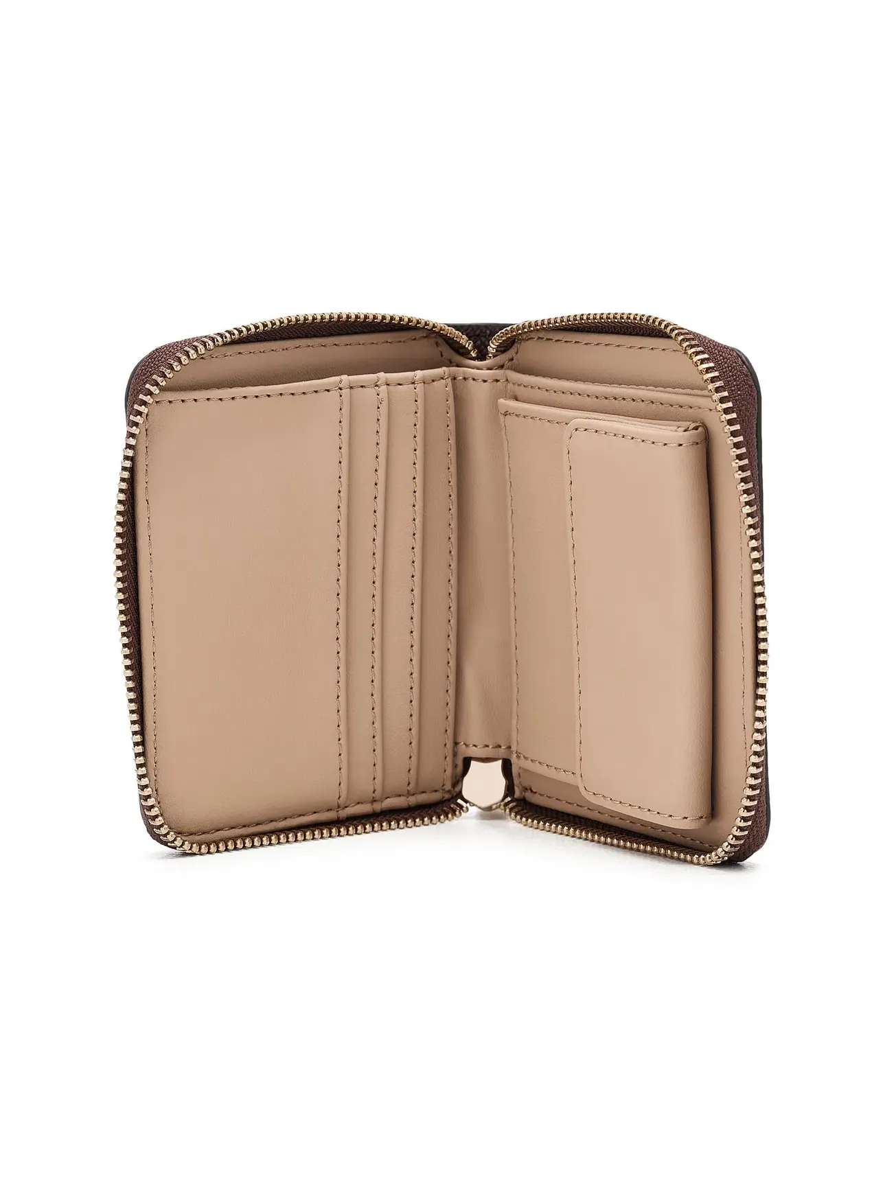 Компактный кошелек на молнии Danielle Small Zip Around Wallet Guess — изображение 5 из 5, коричневый