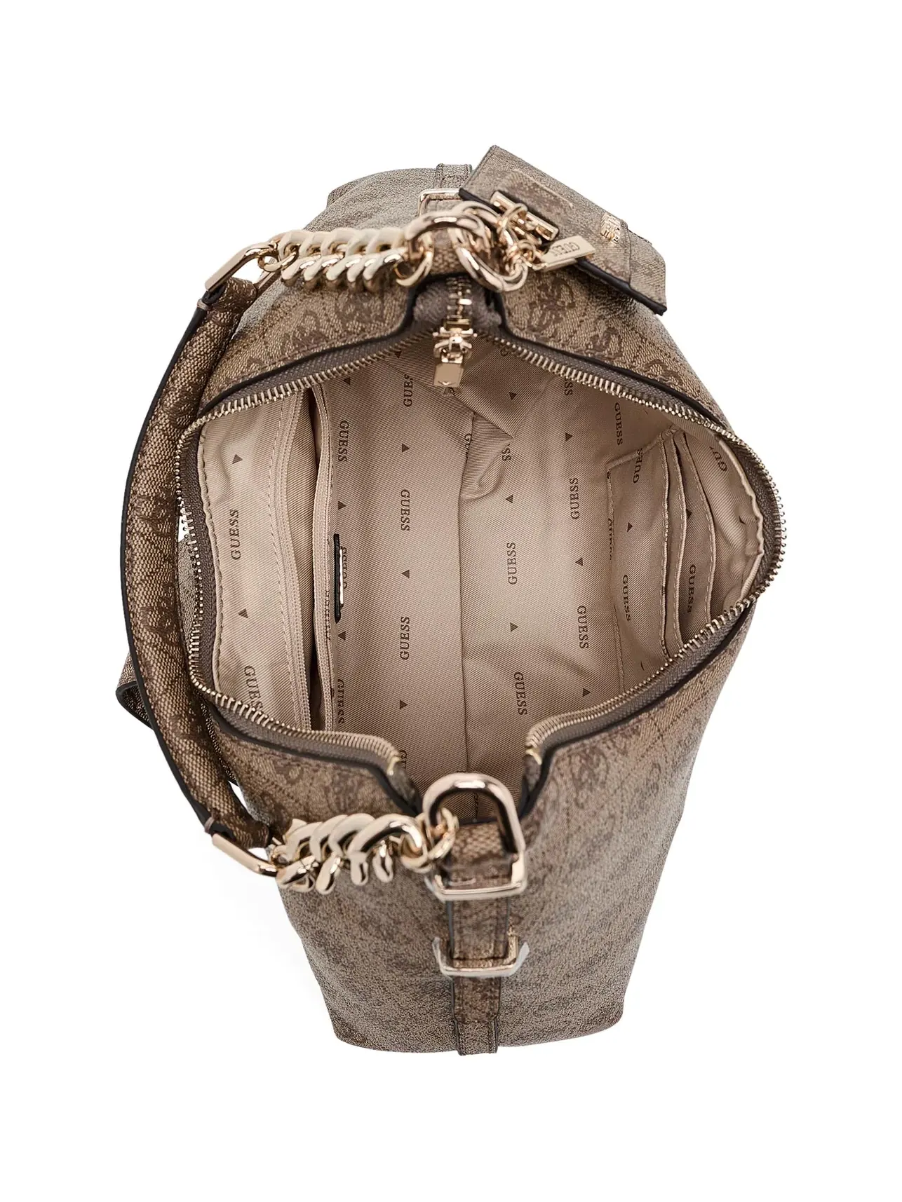 Сумка-хобо с логотипом Yvonne Logo Hobo Guess — 5