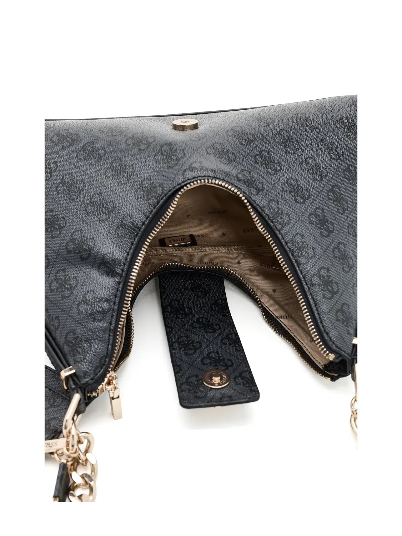 Сумка-хобо с логотипом Yvonne Logo Hobo Guess — 5