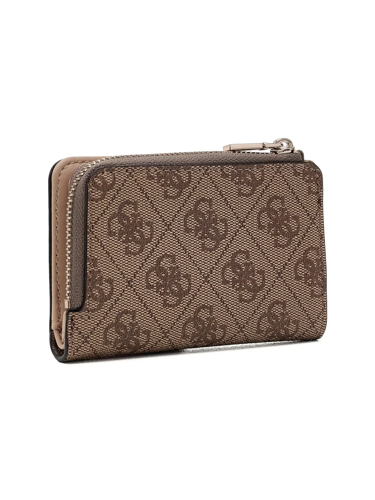 Кошелек-визитница на молнии с логотипом Yvonne Logo Zip Around Card Case Wallet Guess — изображение 2 из 5, латте