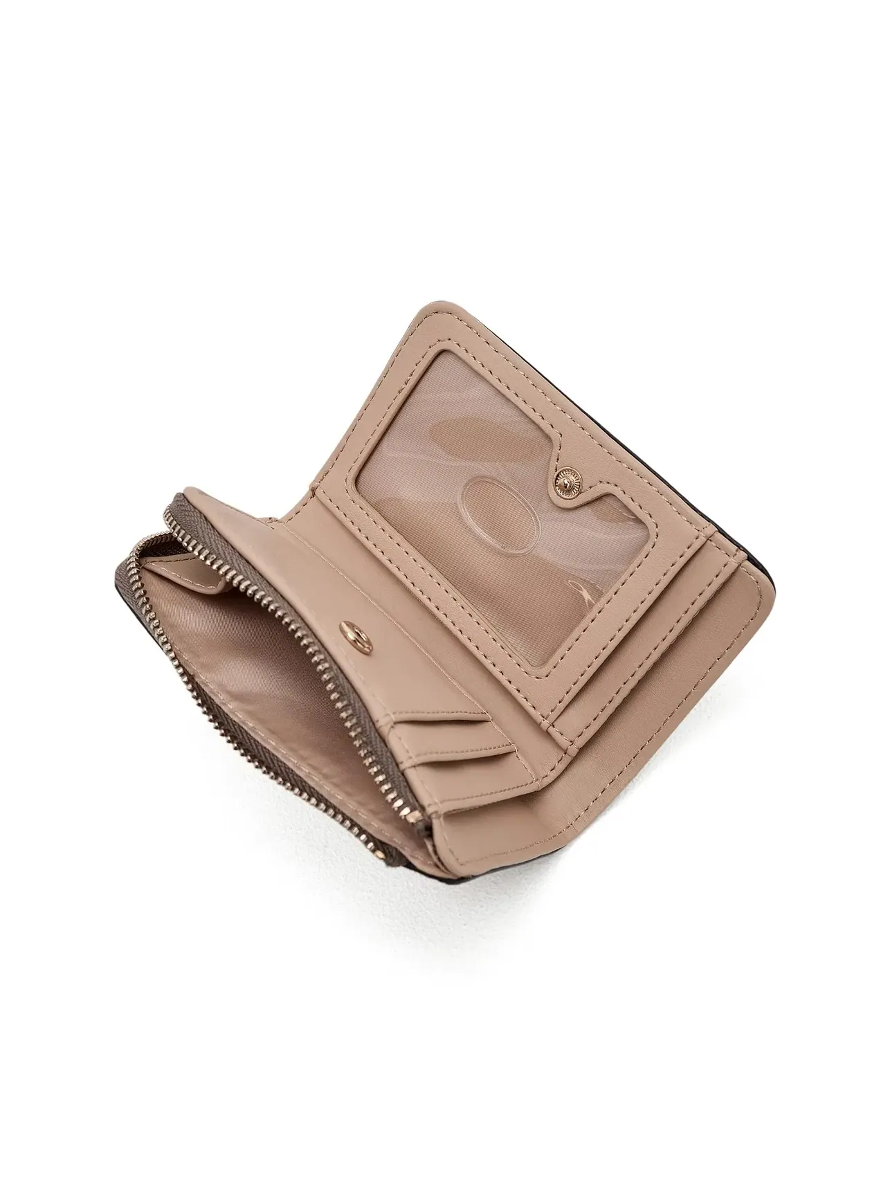 Кошелек-визитница на молнии с логотипом Yvonne Logo Zip Around Card Case Wallet Guess — изображение 5 из 5, латте