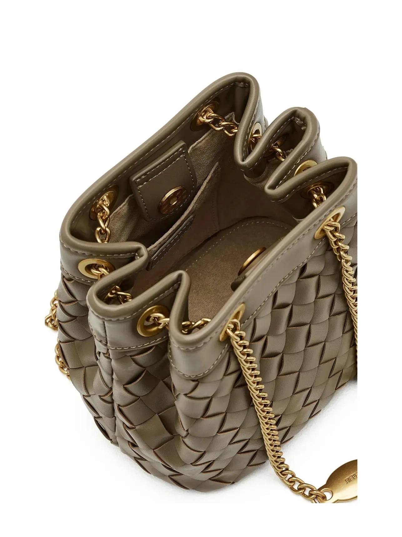 Сумка-ведро ручной работы Yara Hand-Woven Bucket Bag Jw Pei — 5
