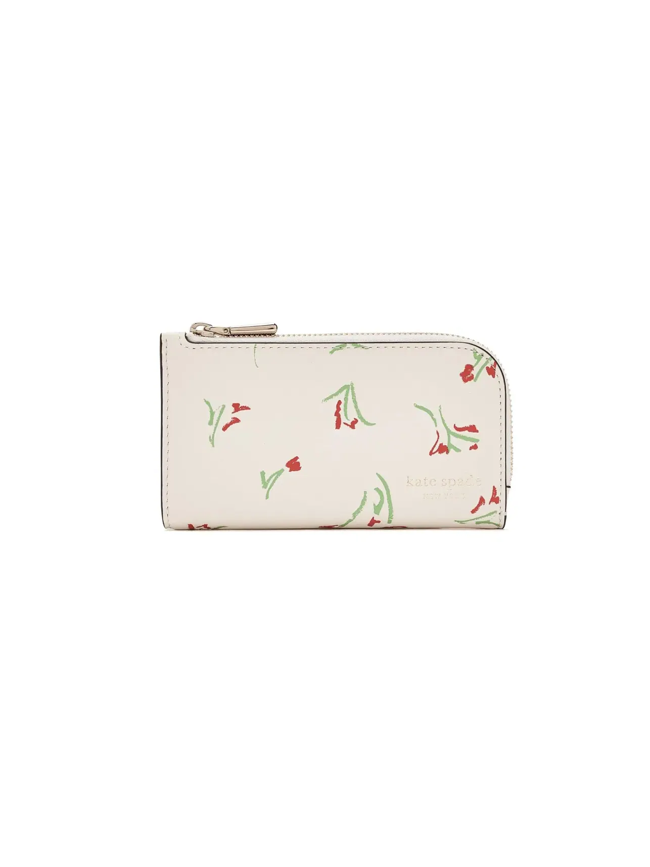 Компактный бифолд-кошелек Devin Vibrant Buds Small Bifold Wallet Kate Spade New York — изображение 1 из 5, кремовый мульти