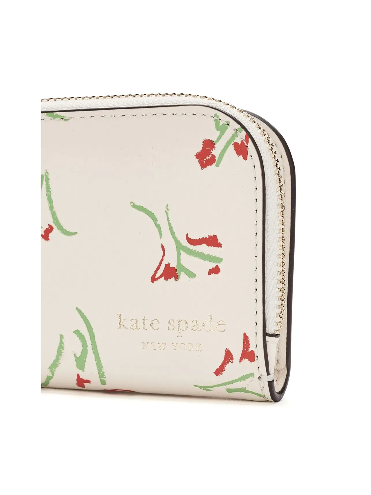 Компактный бифолд-кошелек Devin Vibrant Buds Small Bifold Wallet Kate Spade New York — изображение 4 из 5, кремовый мульти