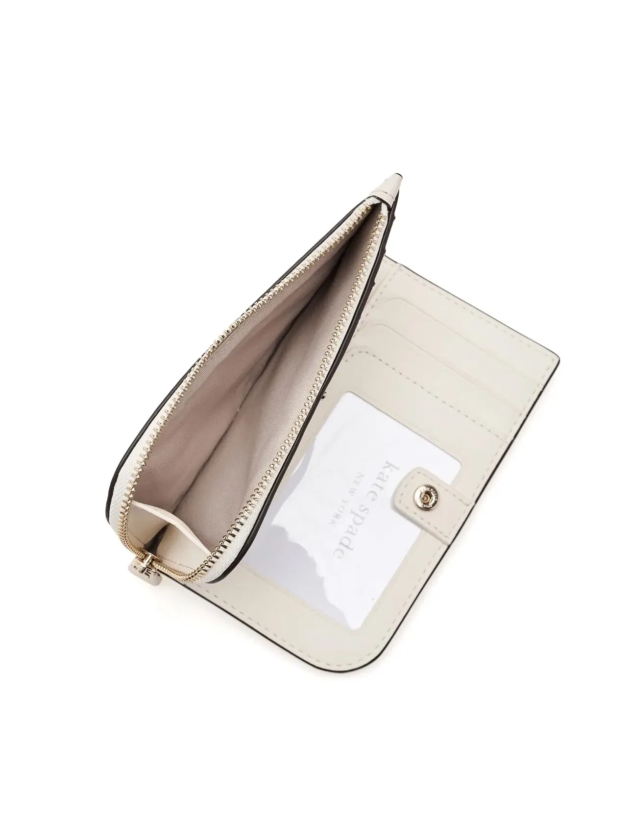 Компактный бифолд-кошелек Devin Vibrant Buds Small Bifold Wallet Kate Spade New York — изображение 5 из 5, кремовый мульти