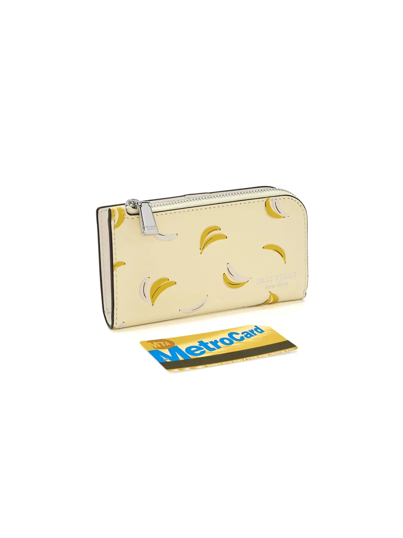 Компактный бифолд-кошелек Devin Banana Small Bifold Wallet Kate Spade New York — изображение 3 из 5, желтый