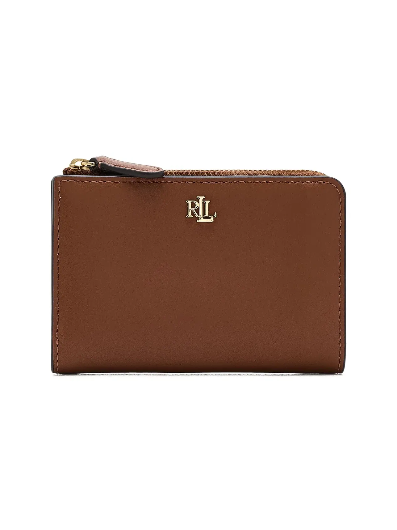 Маленький кожаный бифолд-кошелек Leather Small Bi-Fold Wallet Lauren Ralph Lauren — изображение 1 из 5, бежевый