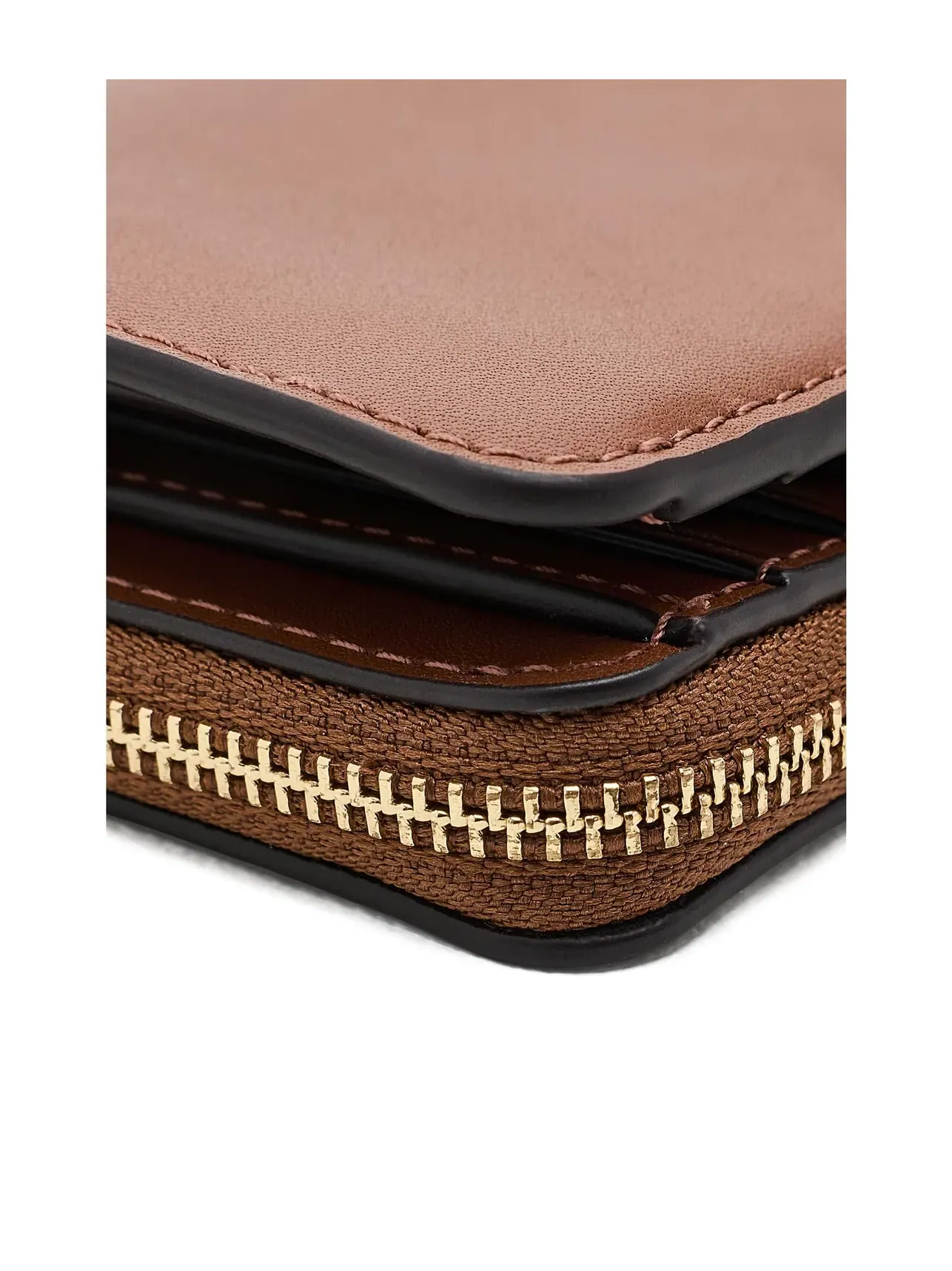 Маленький кожаный бифолд-кошелек Leather Small Bi-Fold Wallet Lauren Ralph Lauren — изображение 4 из 5, бежевый