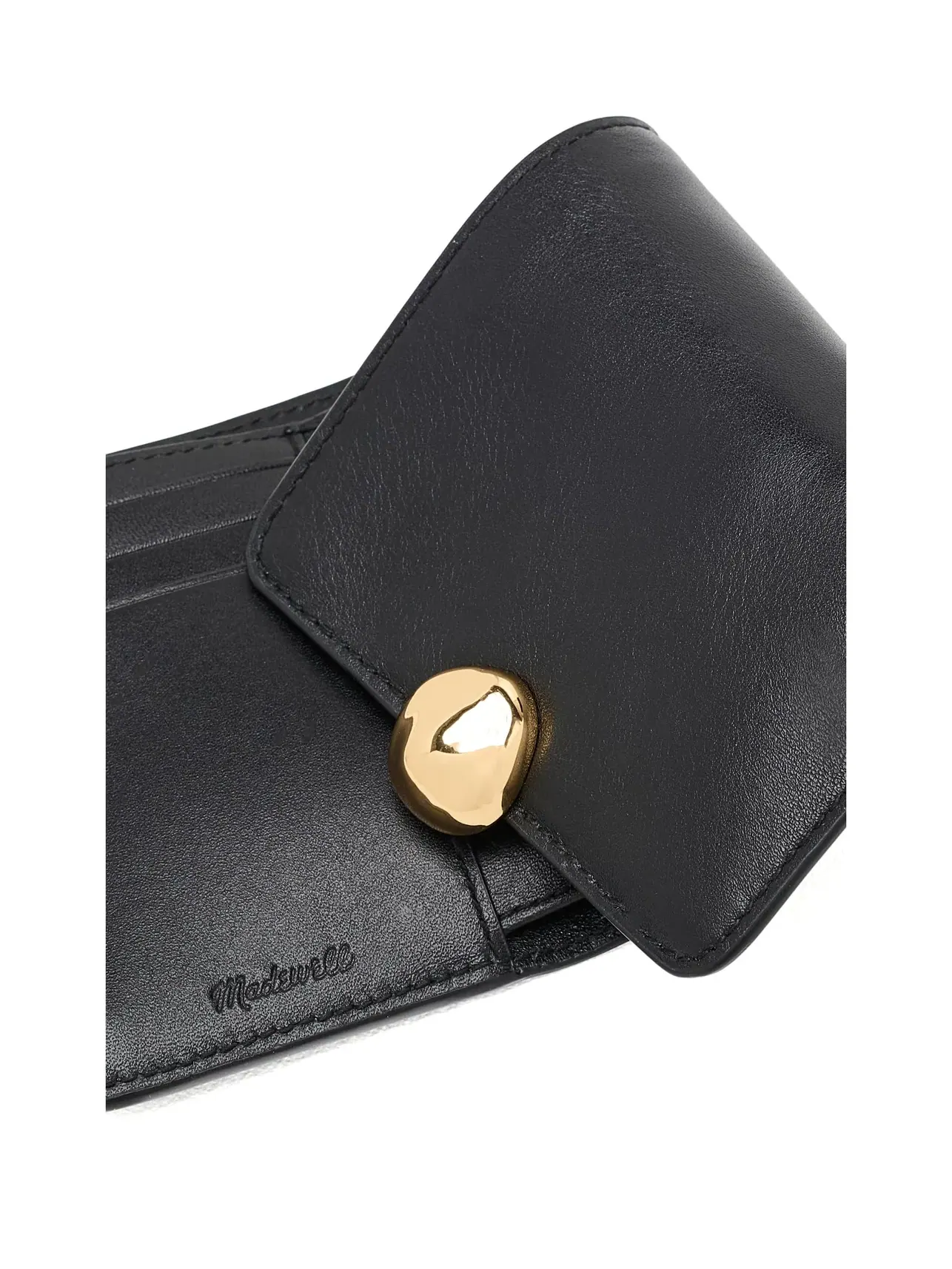 Трифолд-кошелек Organic Drop Trifold Wallet Madewell — изображение 4 из 5, черный