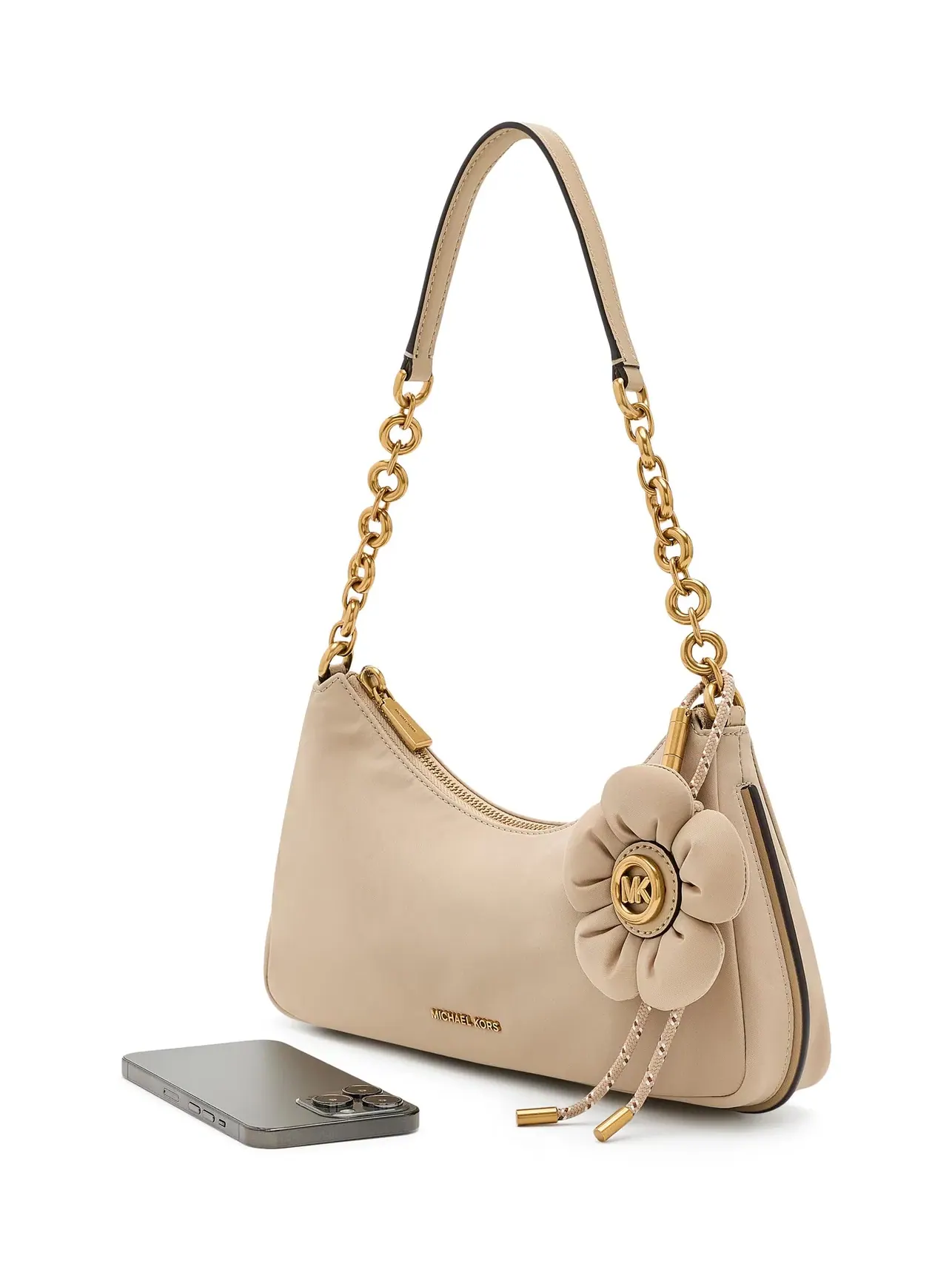 Средняя сумка-мешочек на цепочке с шармом Nolita Medium Chain Pouchette with Charm Michael Michael Kors — 3
