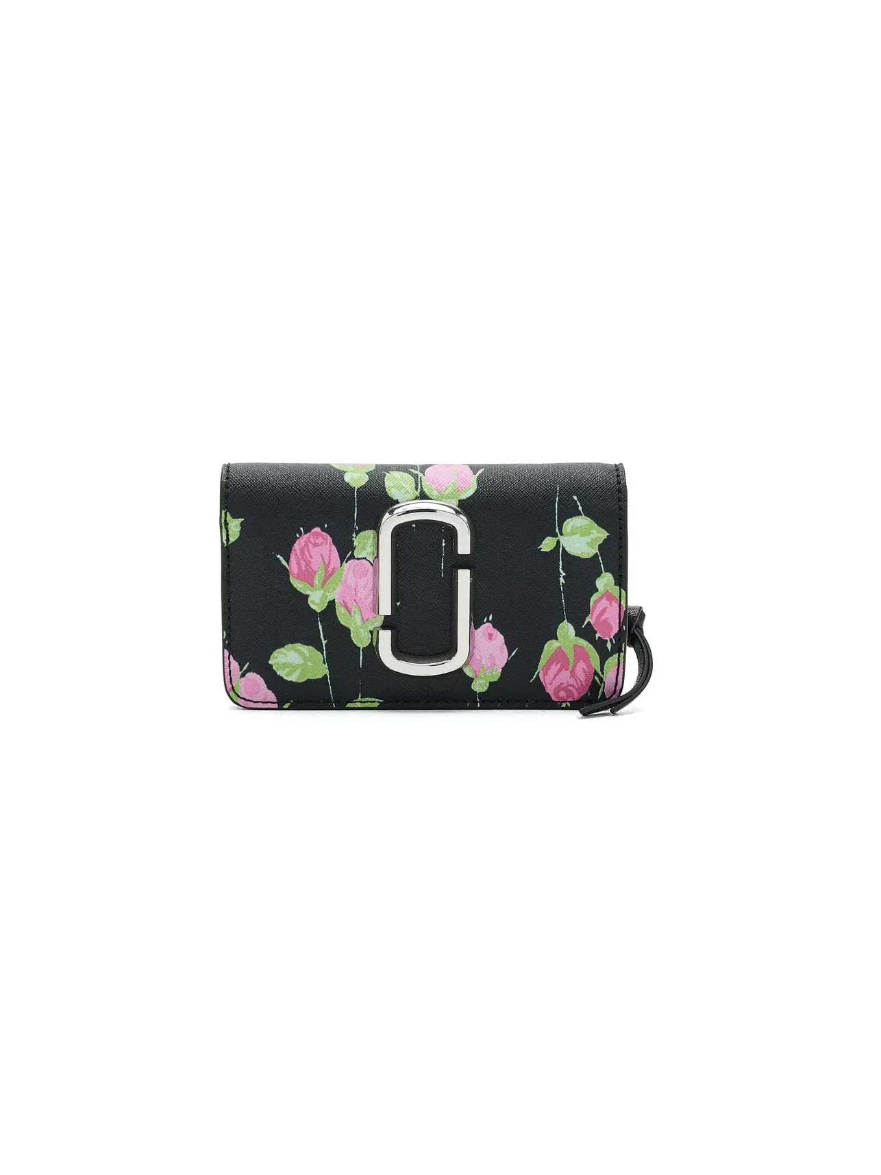 Компактный кошелек Snapshot Compact Wallet In Vintage Floral Marc Jacobs — изображение 1 из 5, черный мульти
