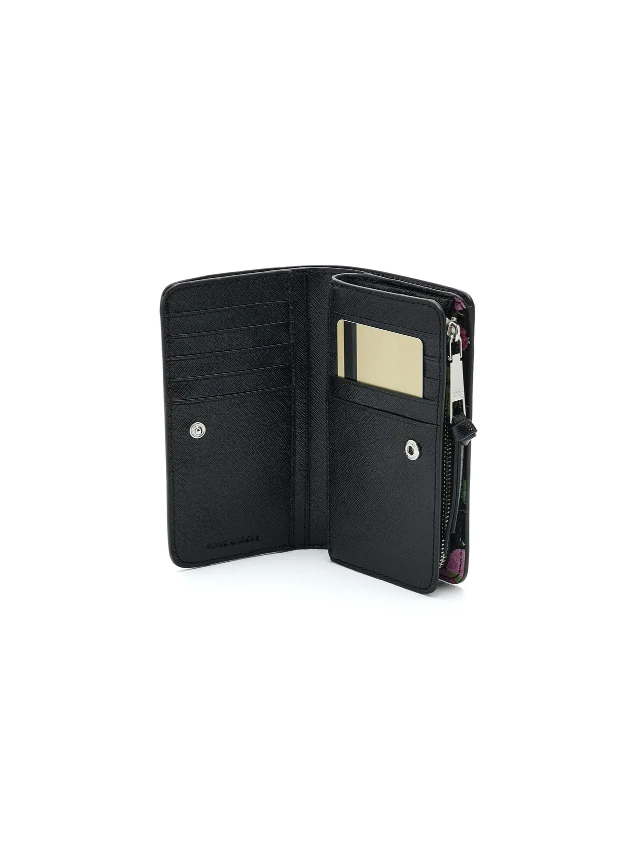 Компактный кошелек Snapshot Compact Wallet In Vintage Floral Marc Jacobs — изображение 3 из 5, черный мульти