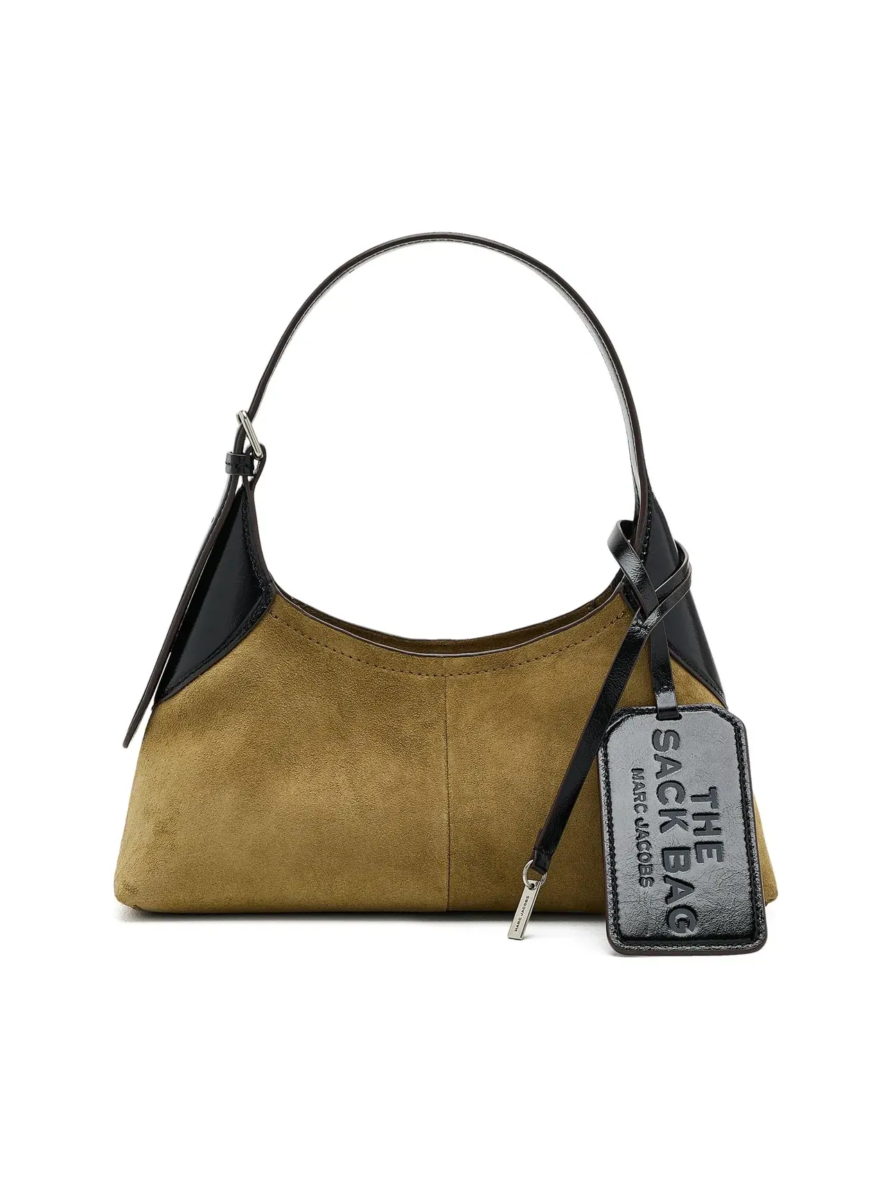 Маленькая сумка-мешок с ремнем из замши Small Belted Sack Bag In Suede Marc Jacobs — 1