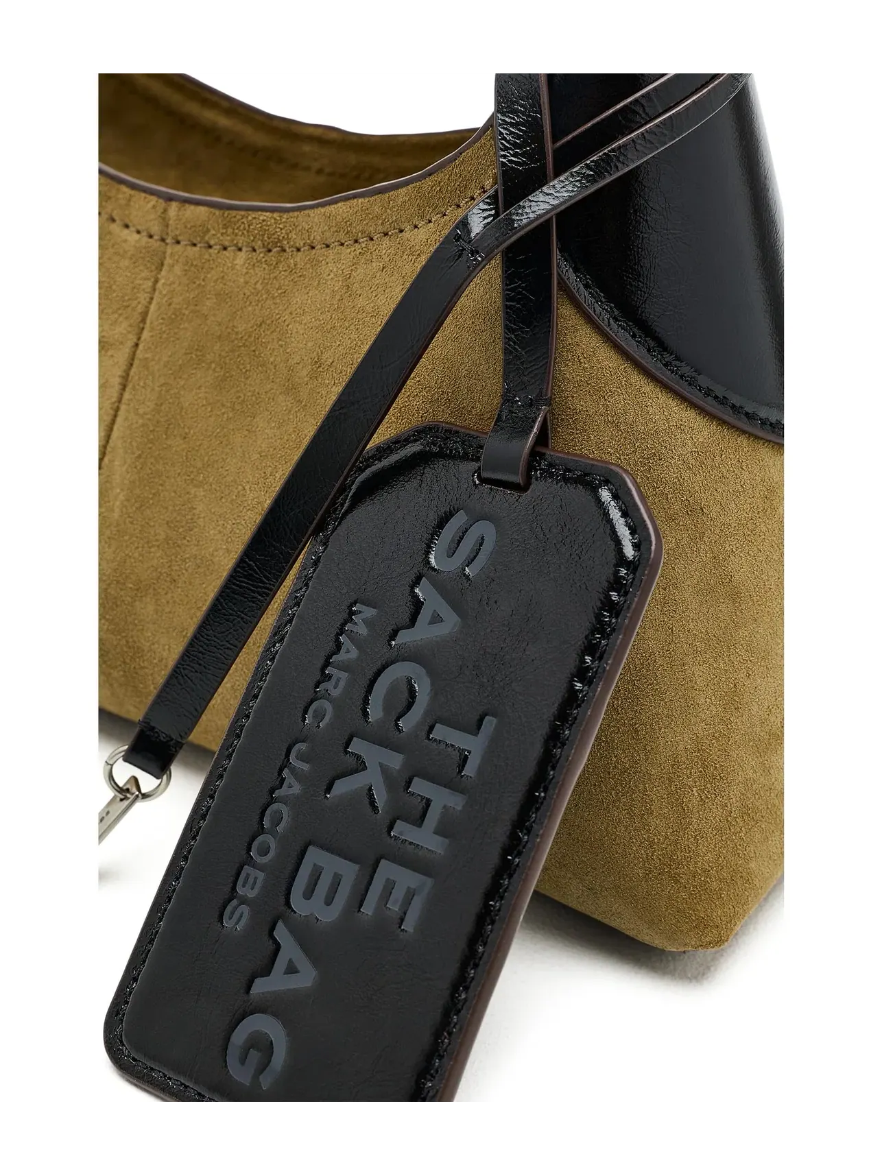 Маленькая сумка-мешок с ремнем из замши Small Belted Sack Bag In Suede Marc Jacobs — 4