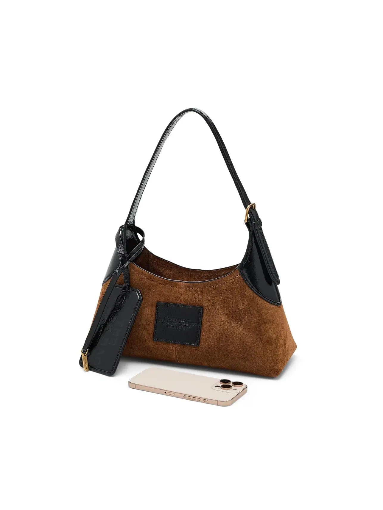 Маленькая сумка-мешок с ремнем из замши Small Belted Sack Bag In Suede Marc Jacobs — 3