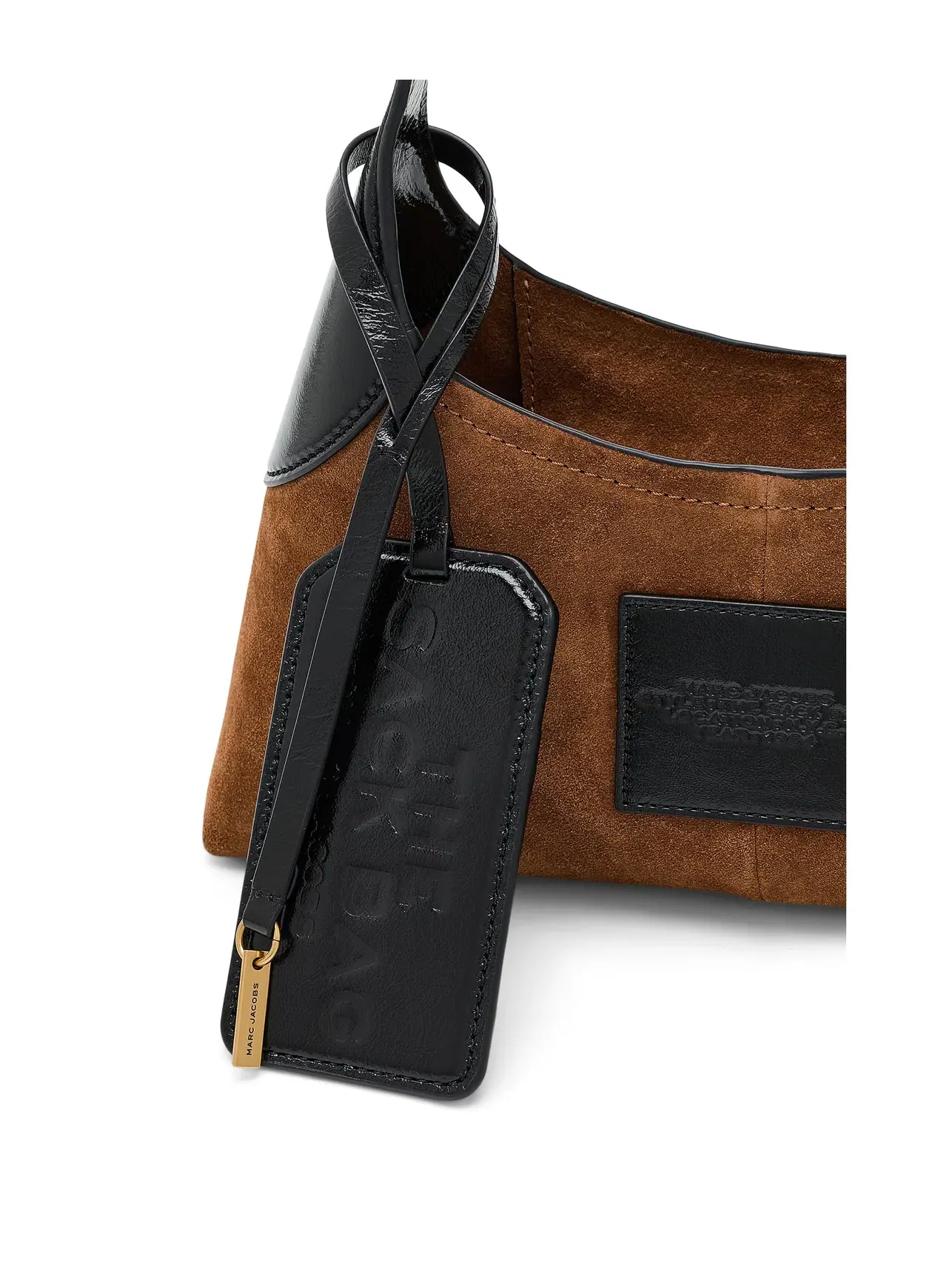 Маленькая сумка-мешок с ремнем из замши Small Belted Sack Bag In Suede Marc Jacobs — 4