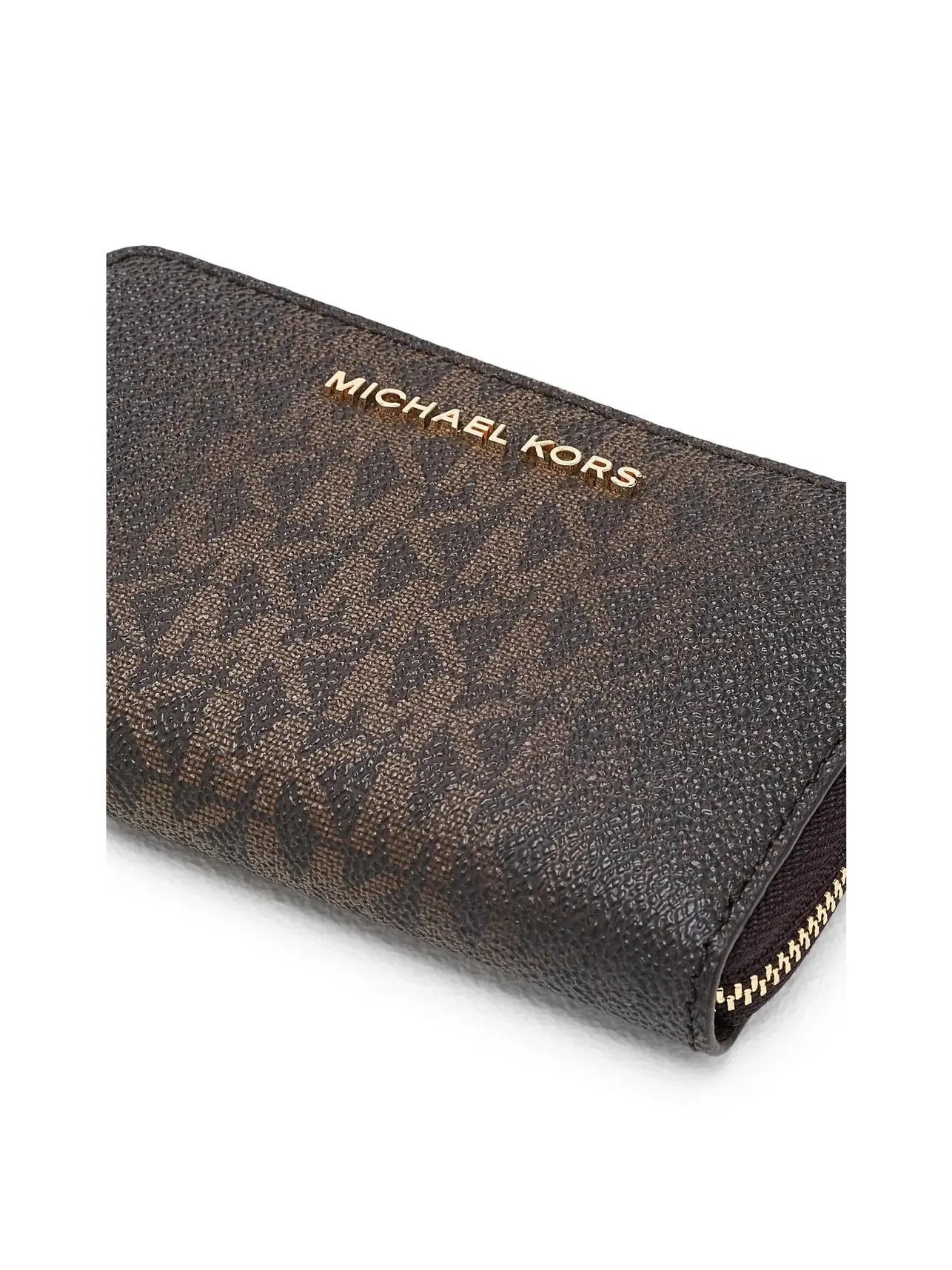 Маленькая визитница на молнии Jet Set Small Zip Around Card Case Michael Michael Kors — изображение 4 из 5, шоколад