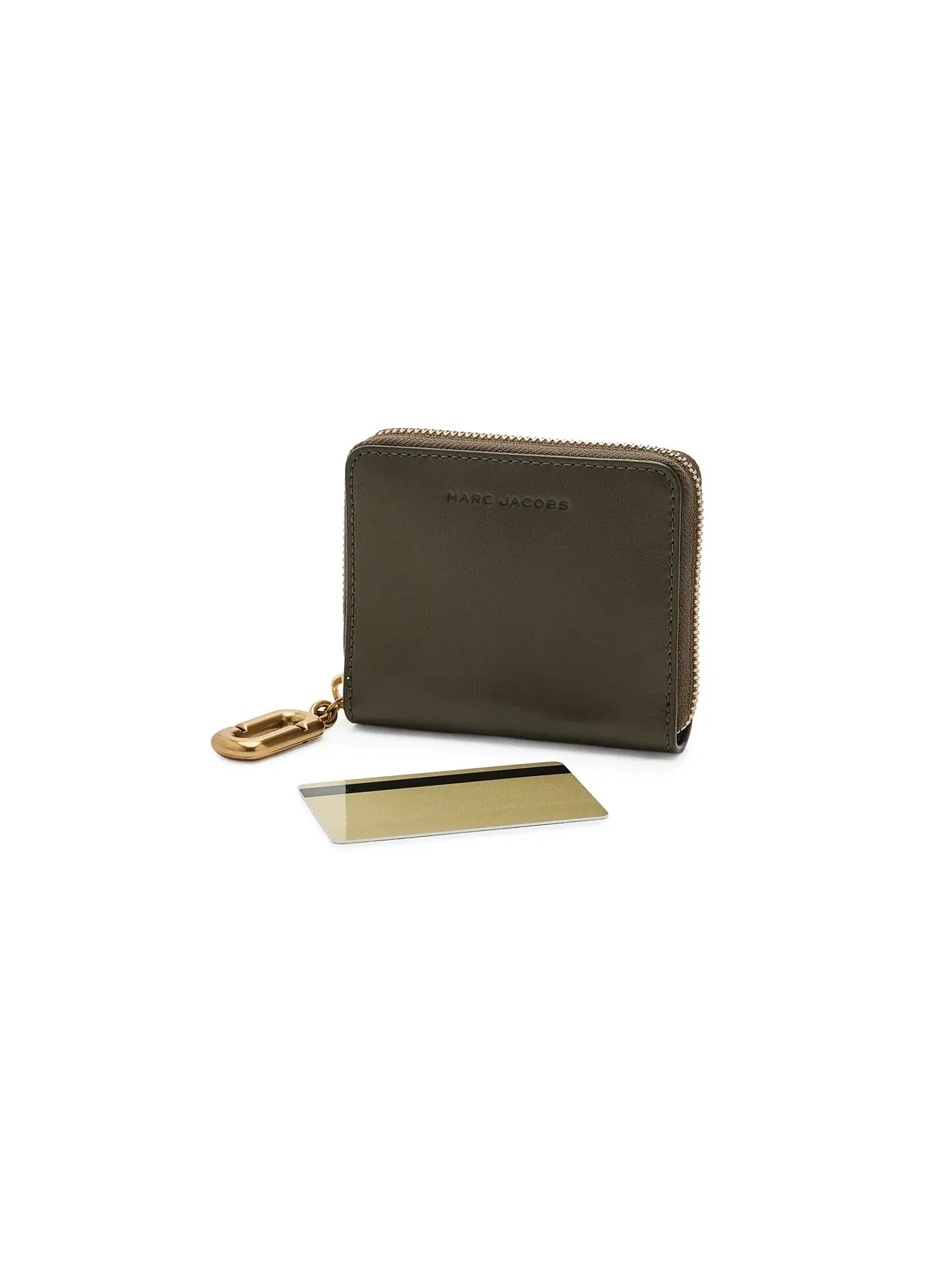 Тонкий компактный кошелек Scene Slim Compact Wallet Marc Jacobs — изображение 3 из 5, лесной