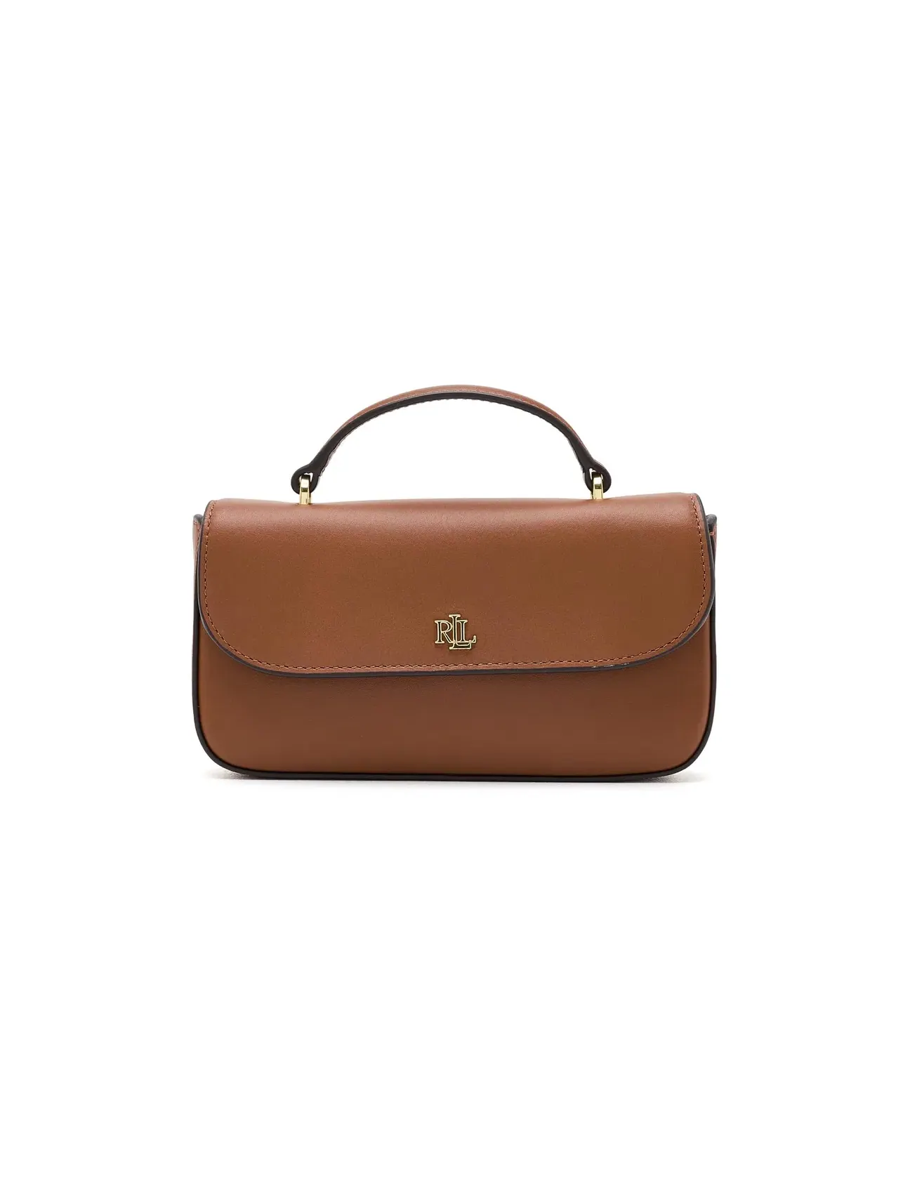 Кошелек-кроссбоди из кожи Leather Marcy Crossbody Wallet Lauren Ralph Lauren — изображение 1 из 5, бежевый