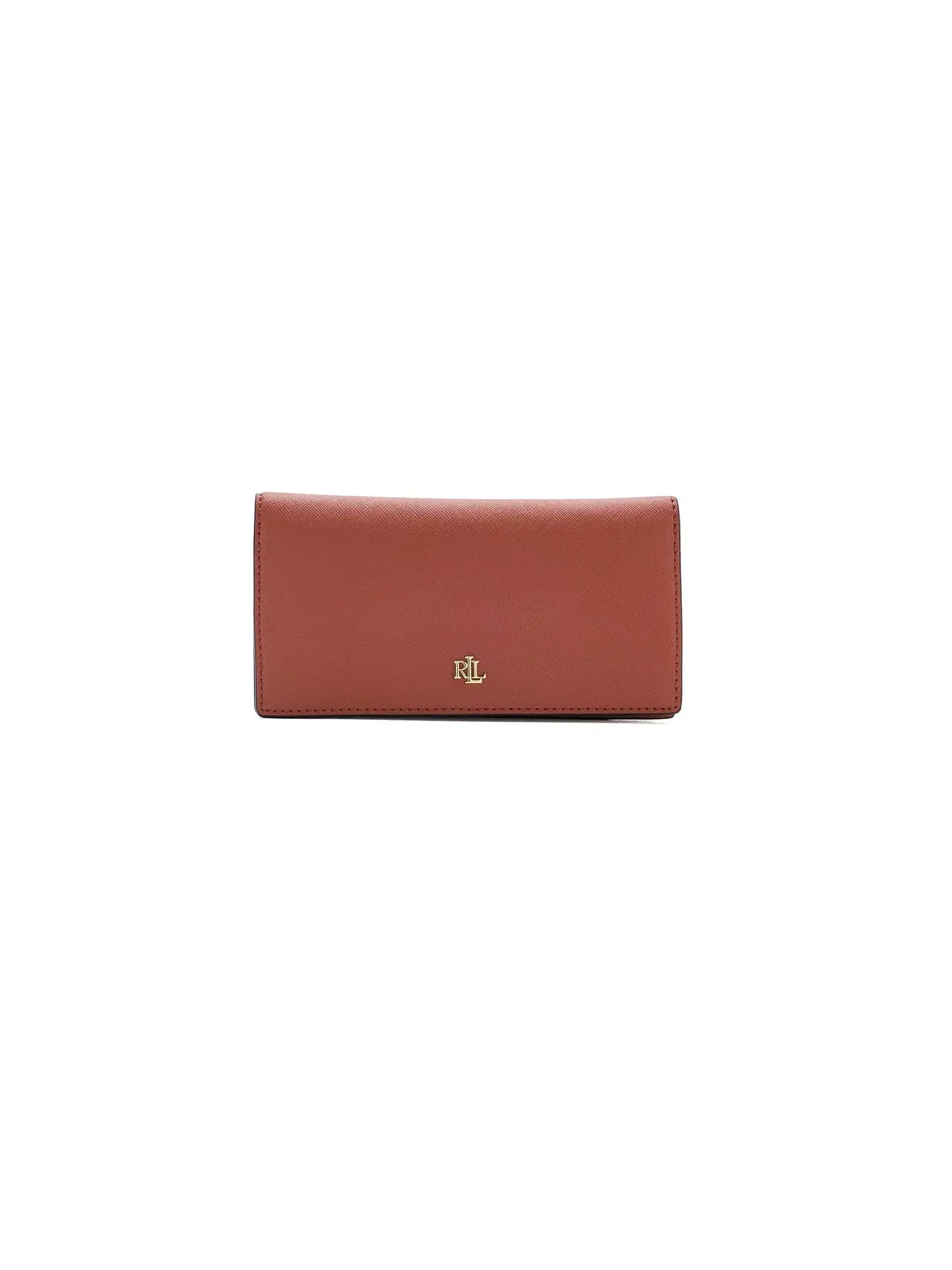 Тонкий кошелек из кожи с перекрестной текстурой Crosshatch Leather Slim Wallet Lauren Ralph Lauren — изображение 1 из 5