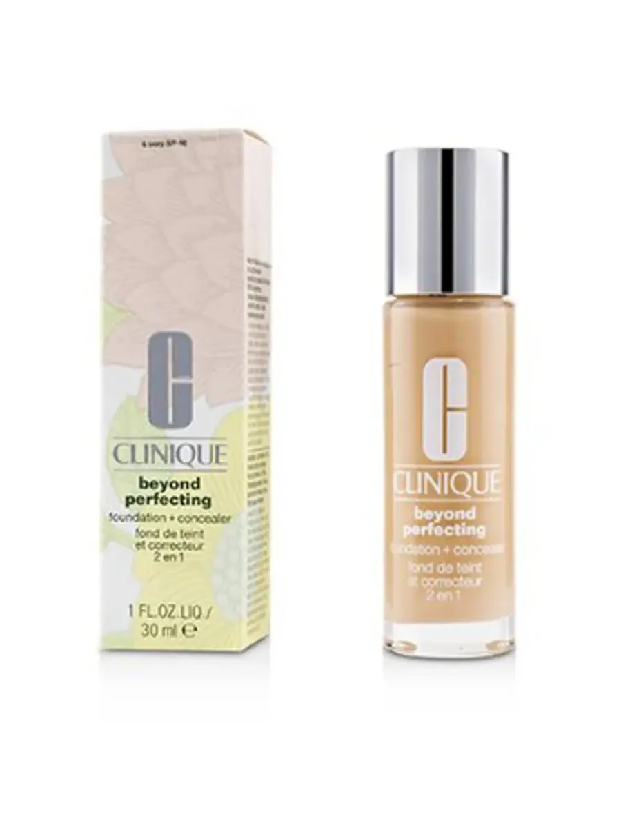 Clinique / Тональный крем + консилер Beyond Perfecting 06 Ivory 1.0 унции (30 мл) — белый
