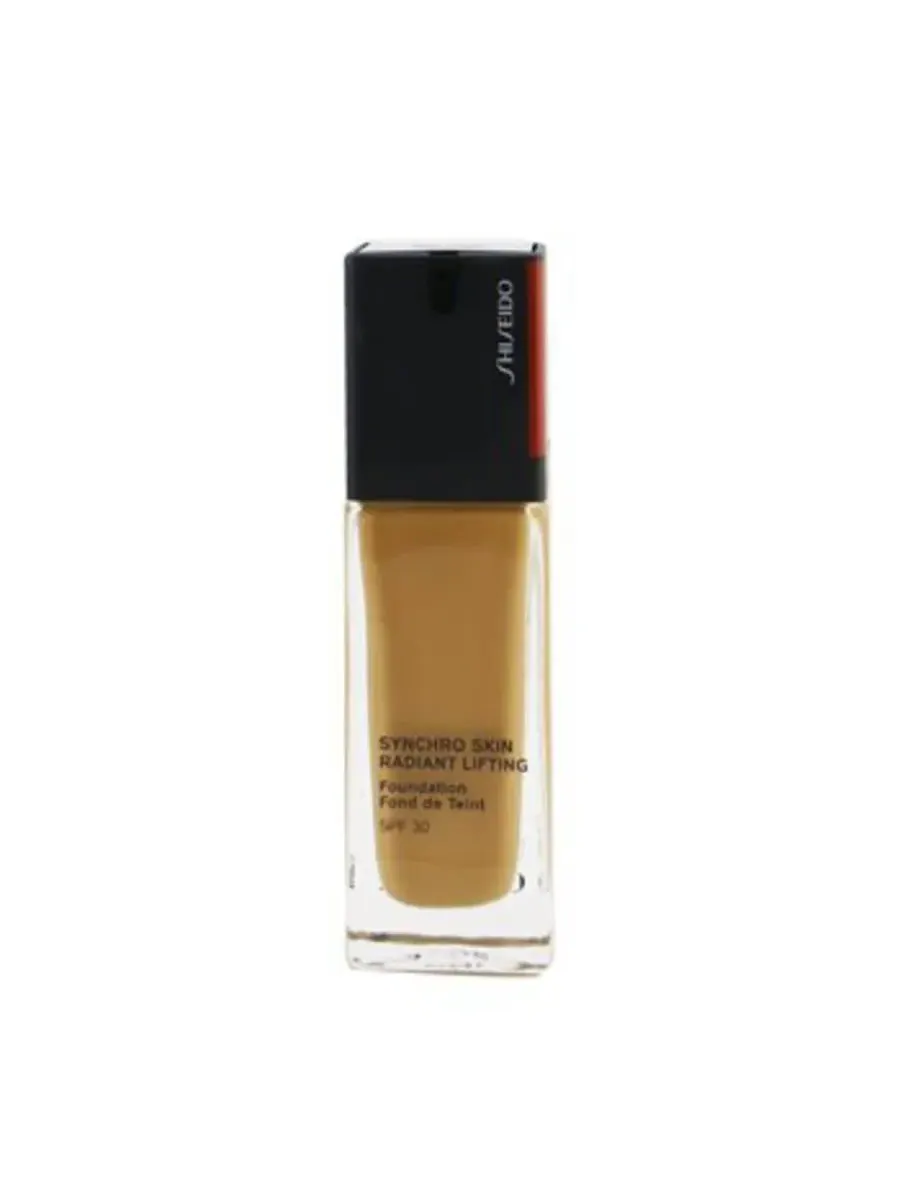 Тональный крем Shiseido Ladies Synchro Skin Radiant Lifting SPF 30 1.2 унции № 420 Бронза Макияж 730852167513 — золотистый