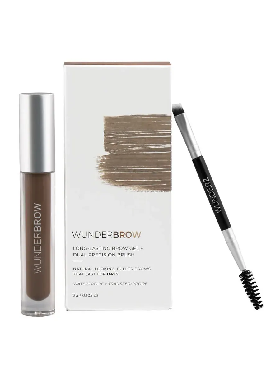 Wunderbrow Ladies Гель для бровей Wunderbrow 0,105 унции Брюнетка Макияж 640206221665 — коричневый