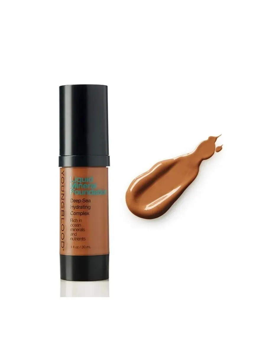 Жидкий минеральный тональный крем Youngblood Ladies 1 унция Mink Makeup 696137030197 — коричневый