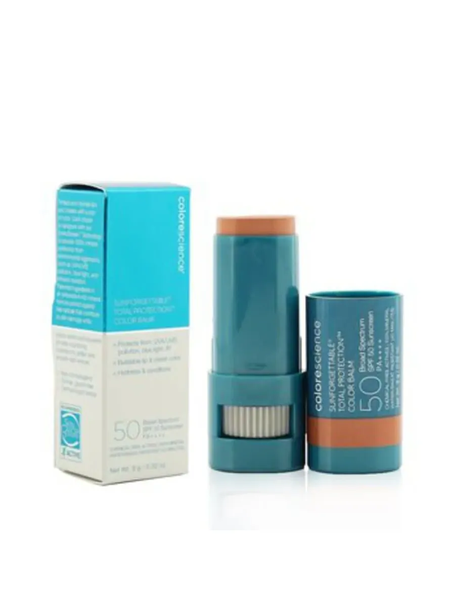 Colorescience Унисекс Солнцезащитный бальзам Total Protection Color SPF 50 0.32 унции # Бронзовый — изображение 2 из 3