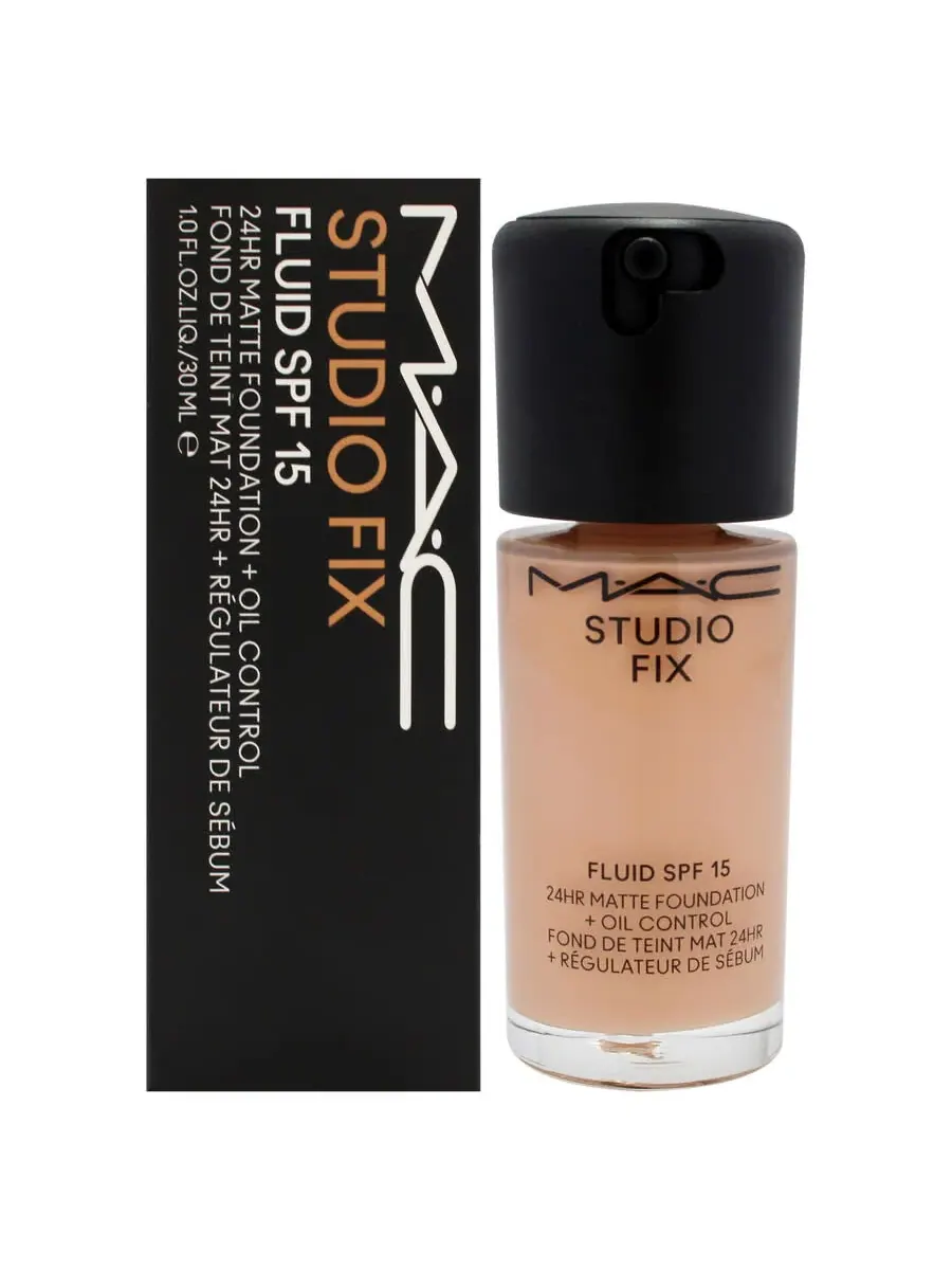 Mac Ladies Studio Fix Fluid SPF 15 24-часовой матирующий тональный крем 1 унция NW30 Средне-бежевый — бежевый
