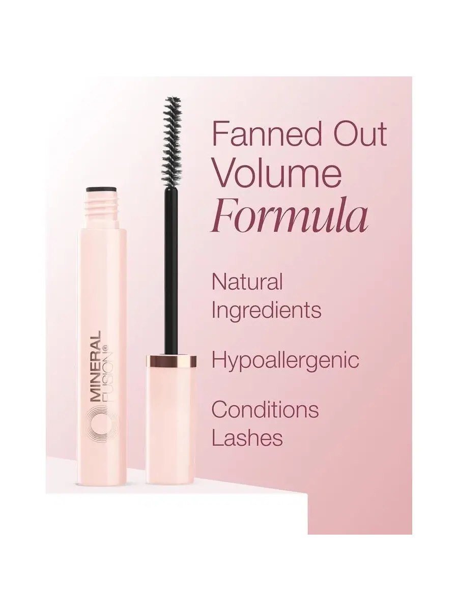 Минеральная тушь для ресниц Mineral Fusion So Ageless Fanned Out Volume Mascara 0.3 oz — изображение 2 из 2