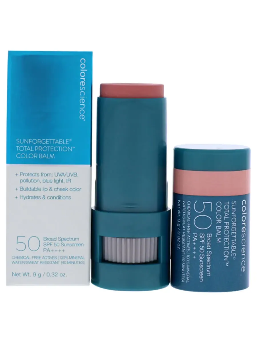 Sunforgettable Total Protection Color Balm SPF 50 - Румянец от Colorescience для женщин - Бальзам — розовый