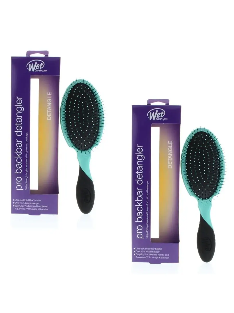 Расческа Wet Brush Backbar Detangler Purist Blue для ухода за волосами 810390038008 — синий