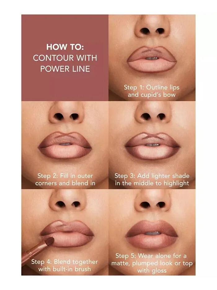 Подводка для губ Power Line Buxom Cosmetics, цвет Powerful Plum — изображение 4 из 6