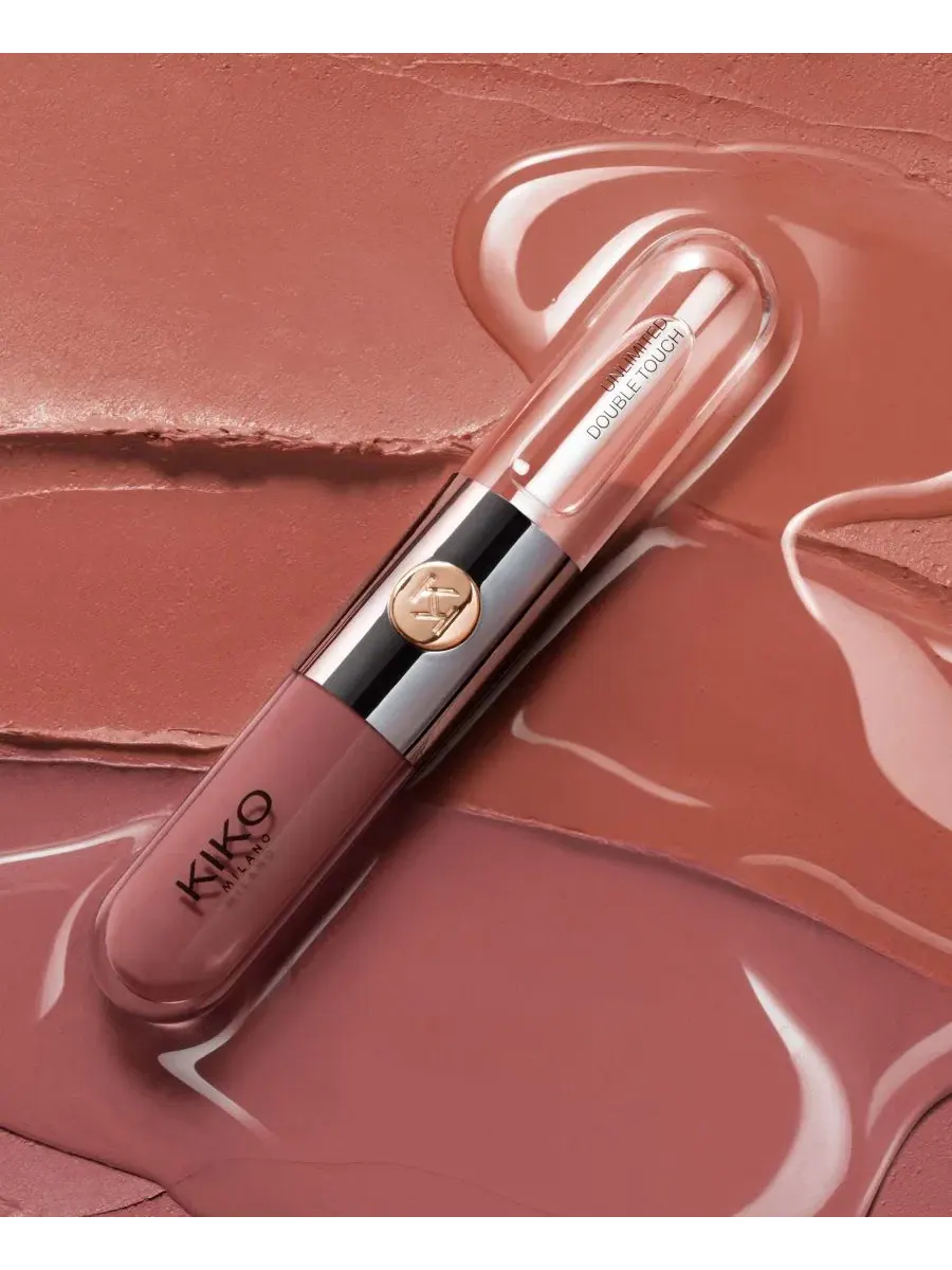Жидкая помада с блеском, 5,7 мл, Unlimited Double Touch KIKO Milano, 131 Spiced Tea — изображение 5 из 6