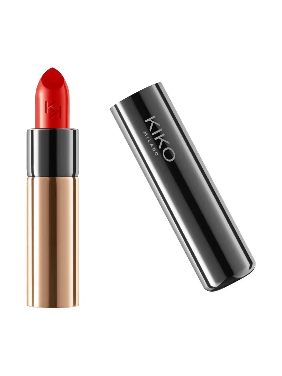 Кремовая помада с блеском, 3,4 г, модель Gossamer Emotion Creamy Lipstick KIKO Milano, 132 Crimson