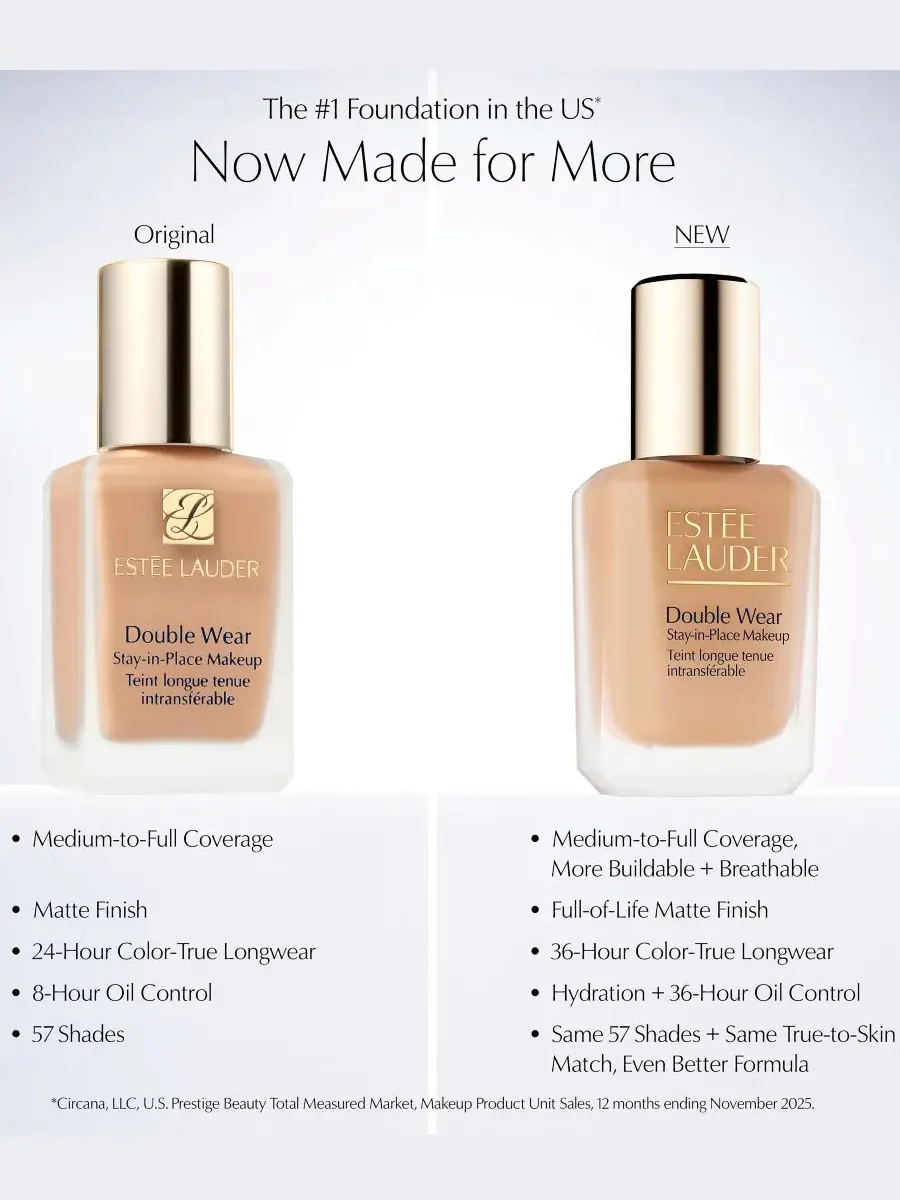 Тональная основа Estée Lauder Double Wear Stay-in-Place Longwear Matte Foundation, стойкая — изображение 3 из 10