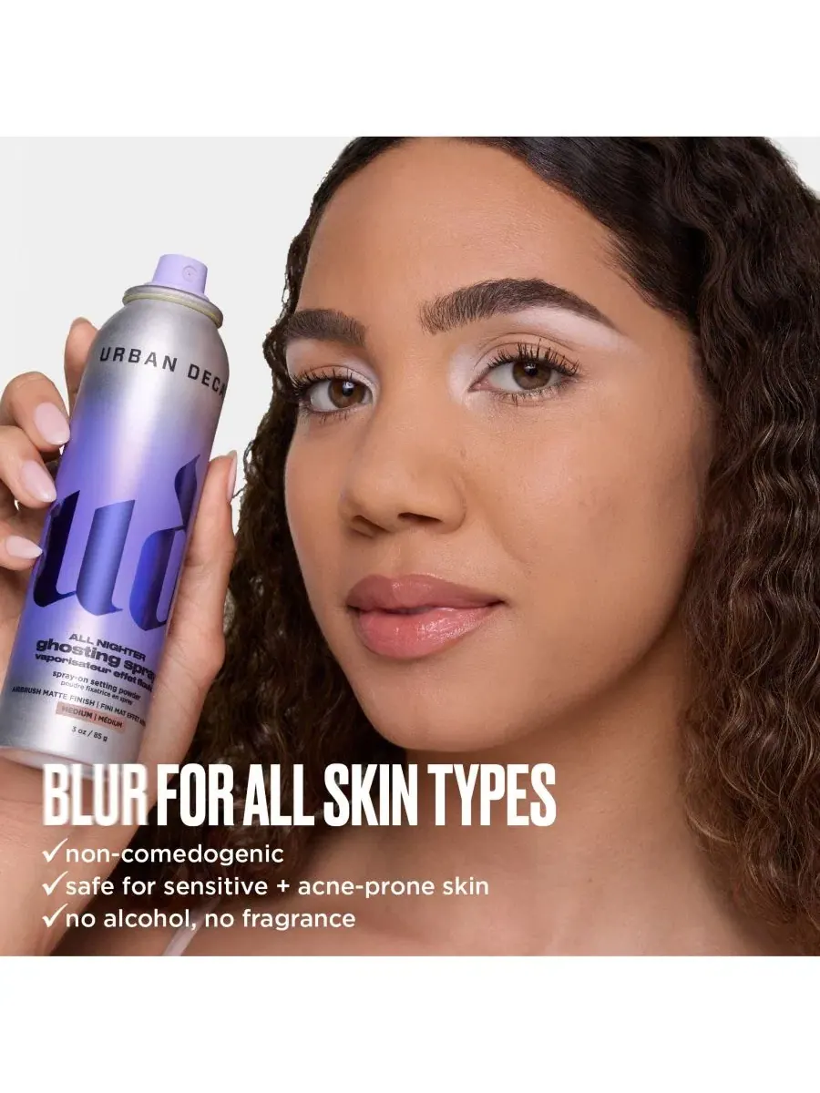 Спрей-пудра матирующая All Nighter Ghosting Spray Urban Decay, Light (Light to Fair) — изображение 7 из 10