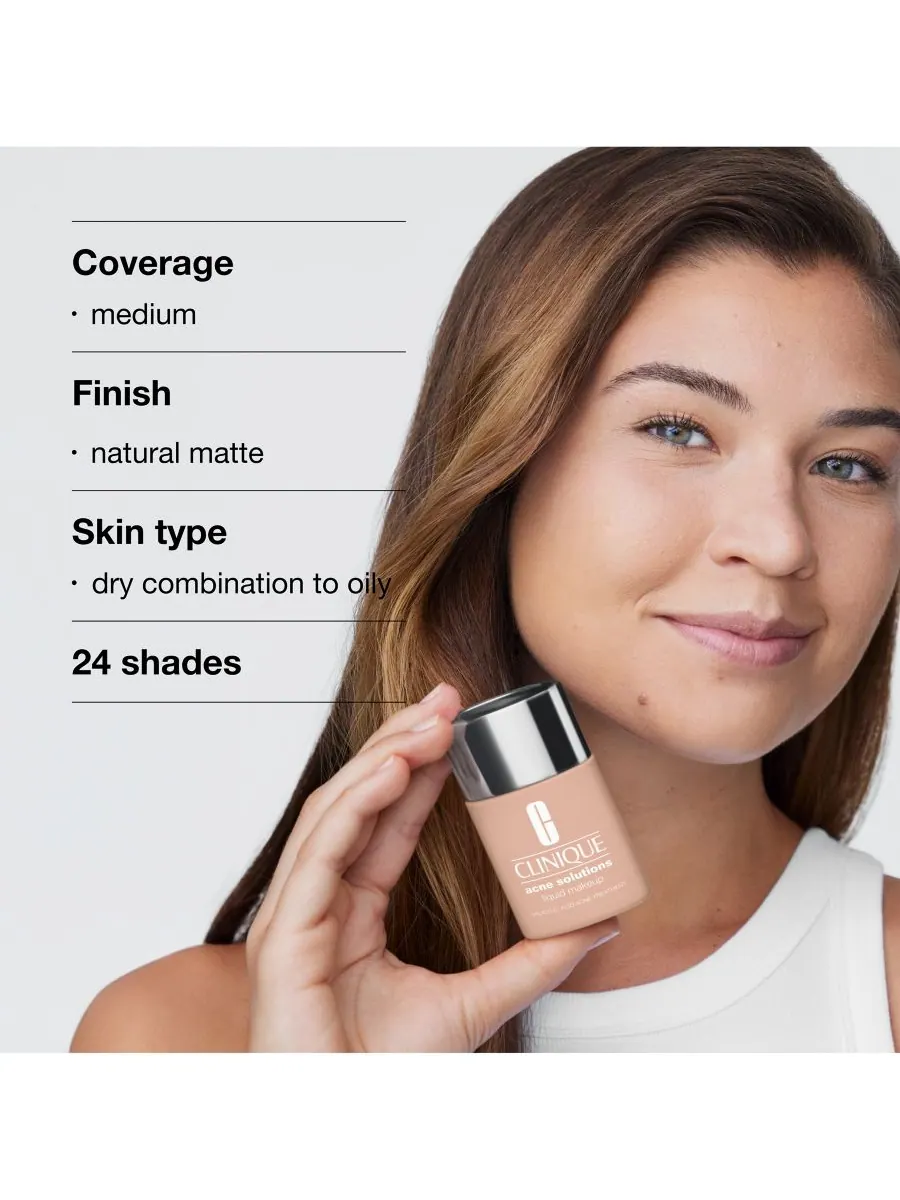 Жидкая тональная основа Acne Solutions, 1 унция Clinique — изображение 8 из 10