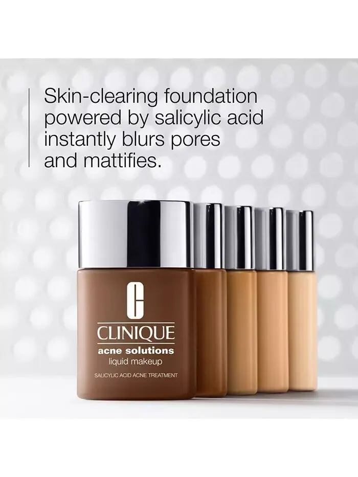 Жидкая основа для макияжа Acne Solutions, 1 унция Clinique, цвет Fresh Clover — изображение 3 из 10