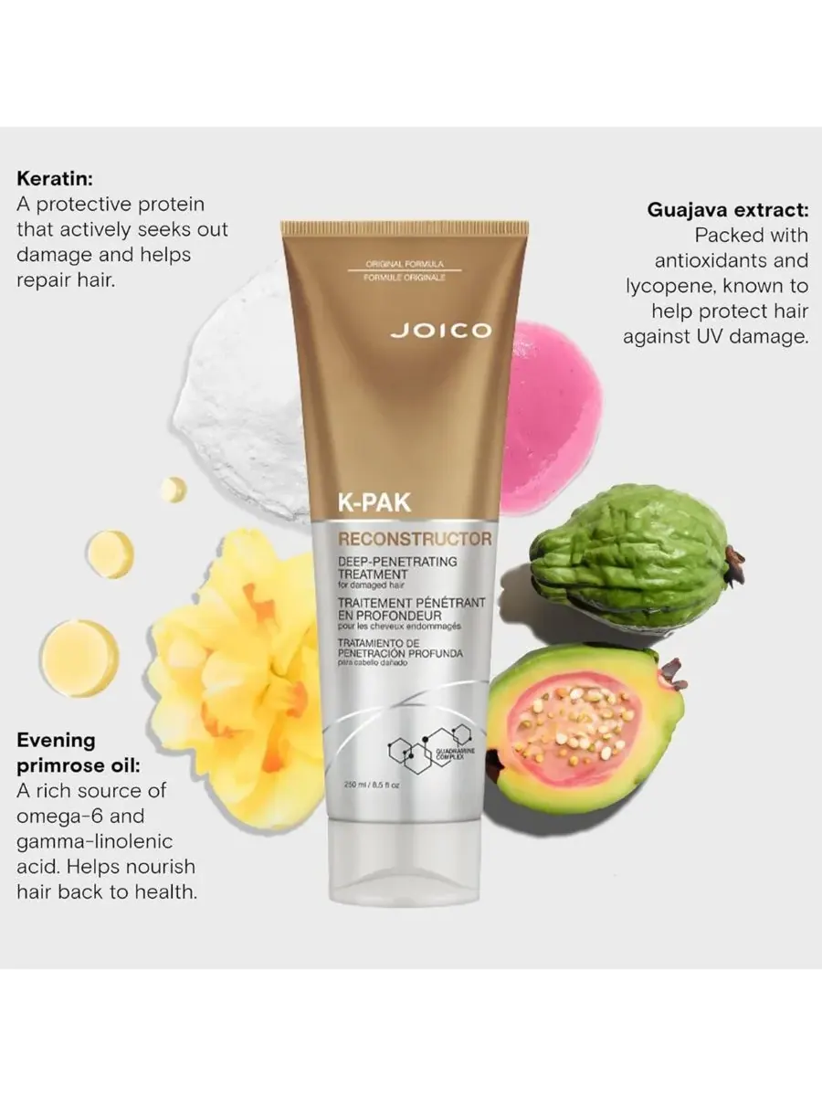 Joico K-PAK Reconstructor - средство для глубокого проникновения, 8,5 унций — изображение 3 из 6