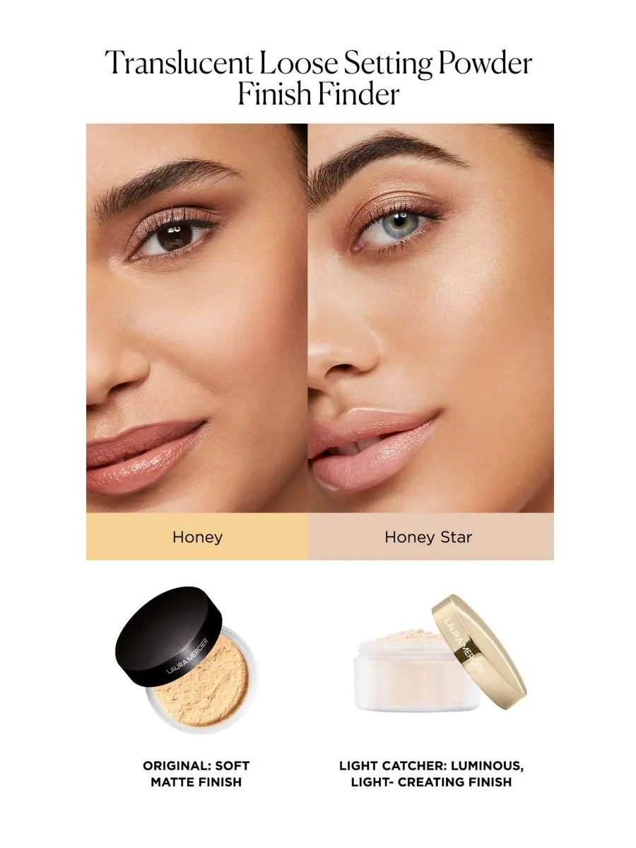 Полупрозрачная рассыпчатая фиксирующая пудра - Light Catcher Laura Mercier, цвет honey star — изображение 4 из 8