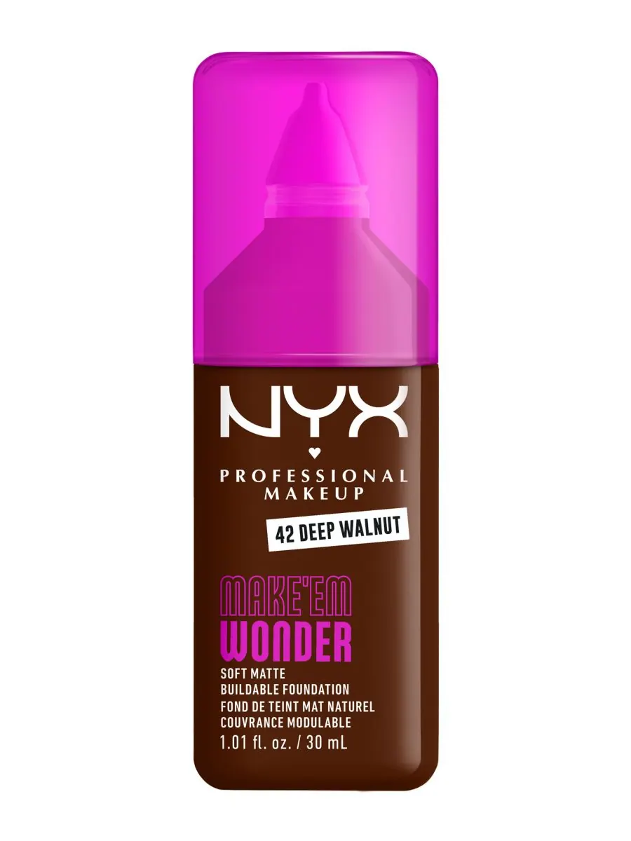 Тональный крем Wonder Foundation, 0,84 унции NYX Professional Makeup, темно-ореховый — без цвета