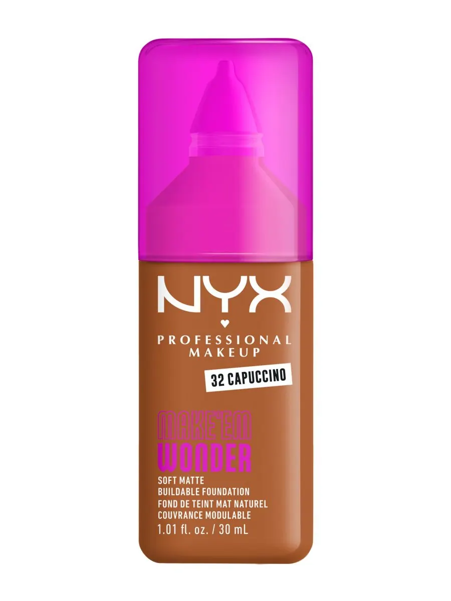 Тональный крем Wonder Foundation, 0,84 унции NYX Professional Makeup, цвет capuccino