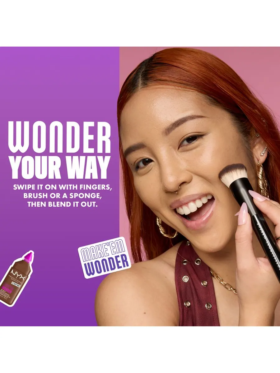 Тональный крем Wonder Foundation, 0,84 унции NYX Professional Makeup, цвет warm rich — изображение 8 из 10